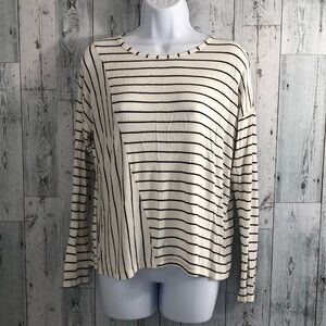 Beyond Yoga Stripe Long Sleeve Top Small